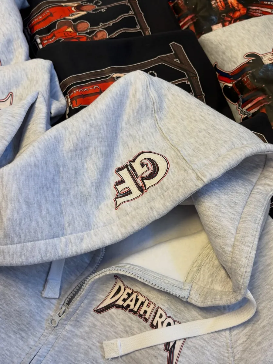 Russegruppa Death Row i zip hoodie fra Frostline