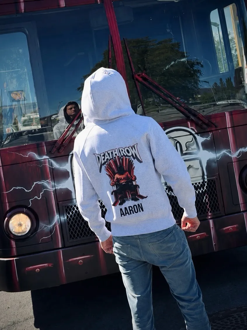 Russegruppa Death Row i zip hoodie fra Frostline