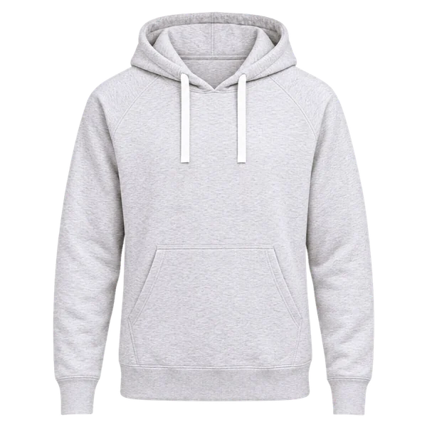 Hoodie fra Frostline i grå, forfra